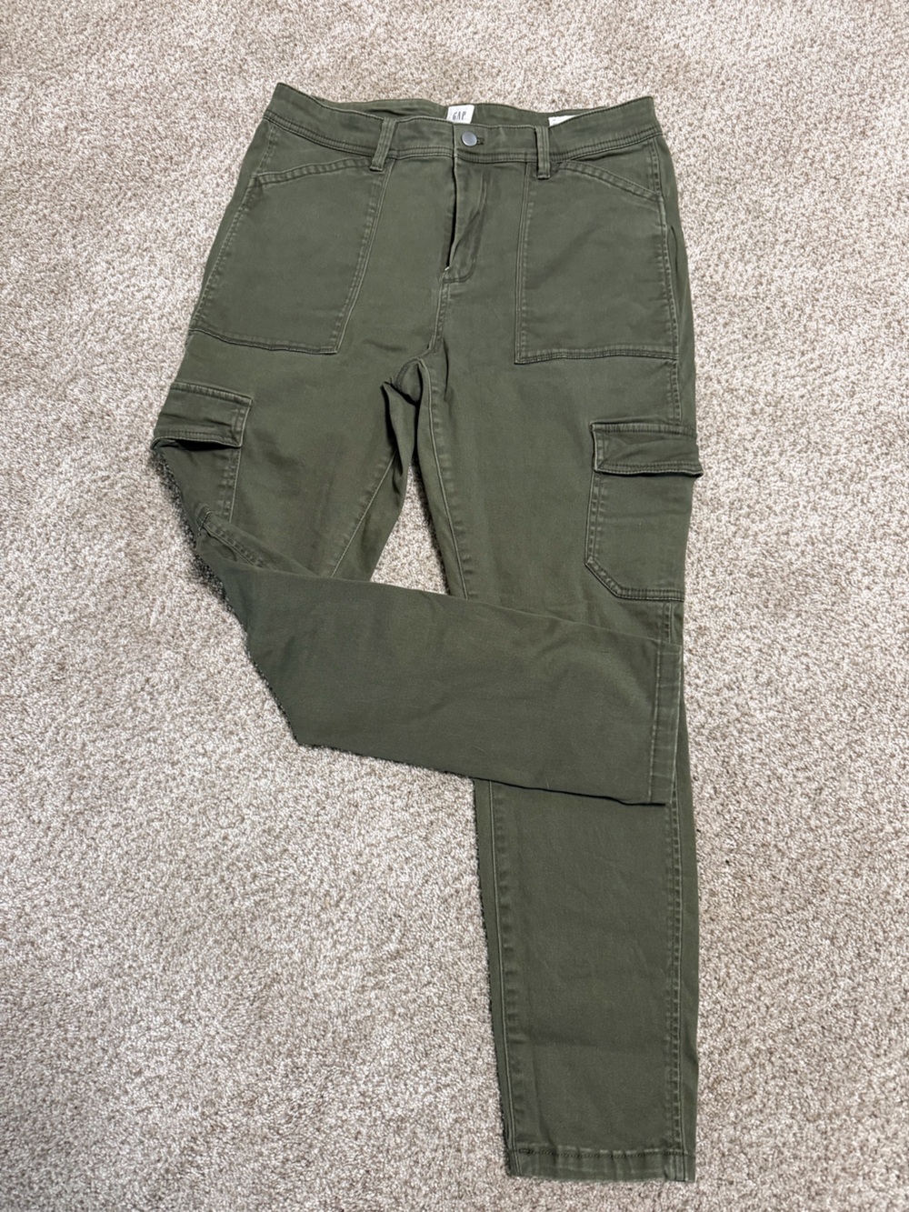 GAP Olive Green Skinny Cargo Pants